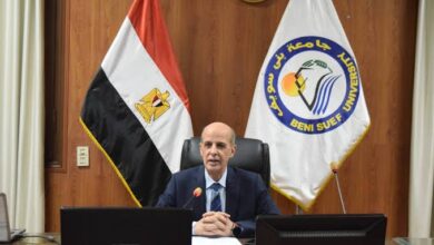 رئيس جامعة بني سويف يرأس اجتماع “لجنة المنشآت الجامعية”