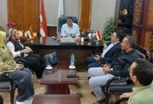 رئيس جهاز مدينة بني سويف الجديدة يستقبل وفد قطاع التخطيط لمتابعة أعمال التنمية والتطوير